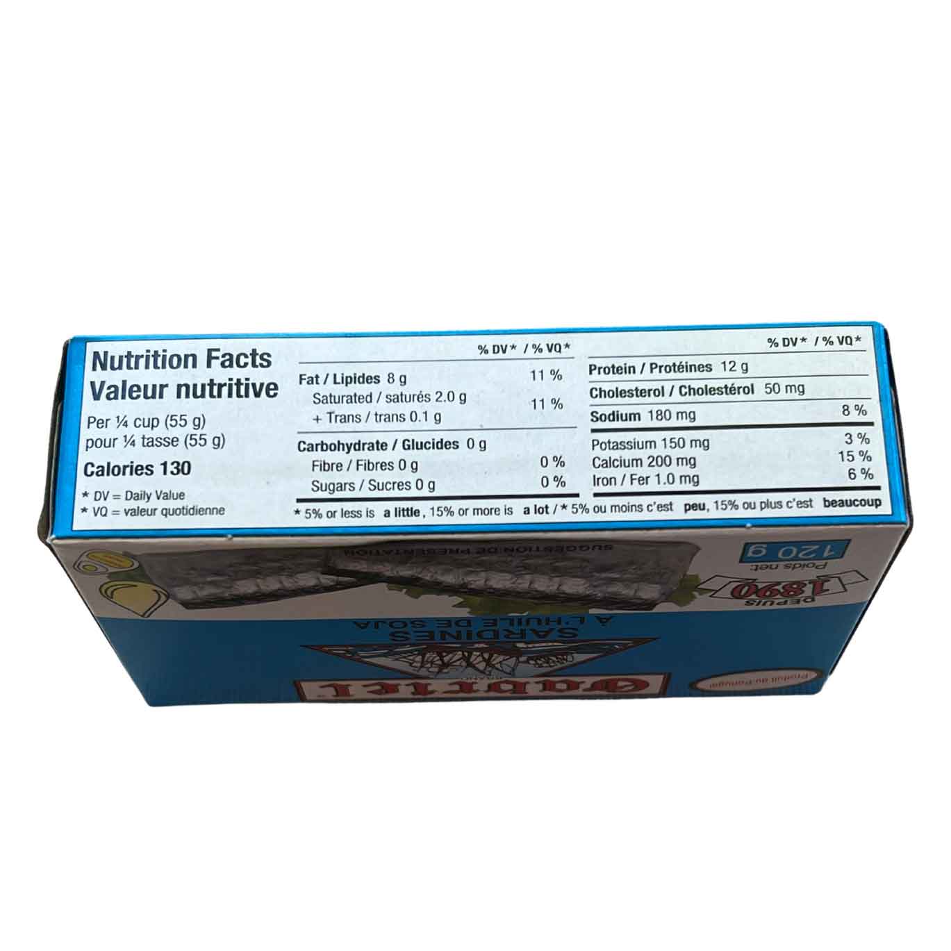 Sardines in Soya Oil Gabriel 120g