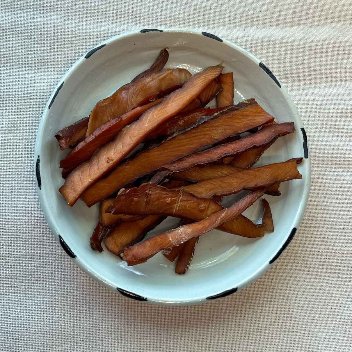 Smoked - Chum Salmon Jerky Strips Frozen