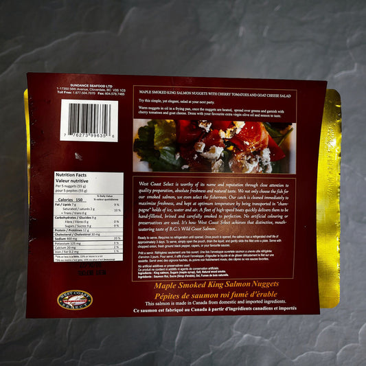 Maple Smoked Salmon Nuggets - Shelf Stable