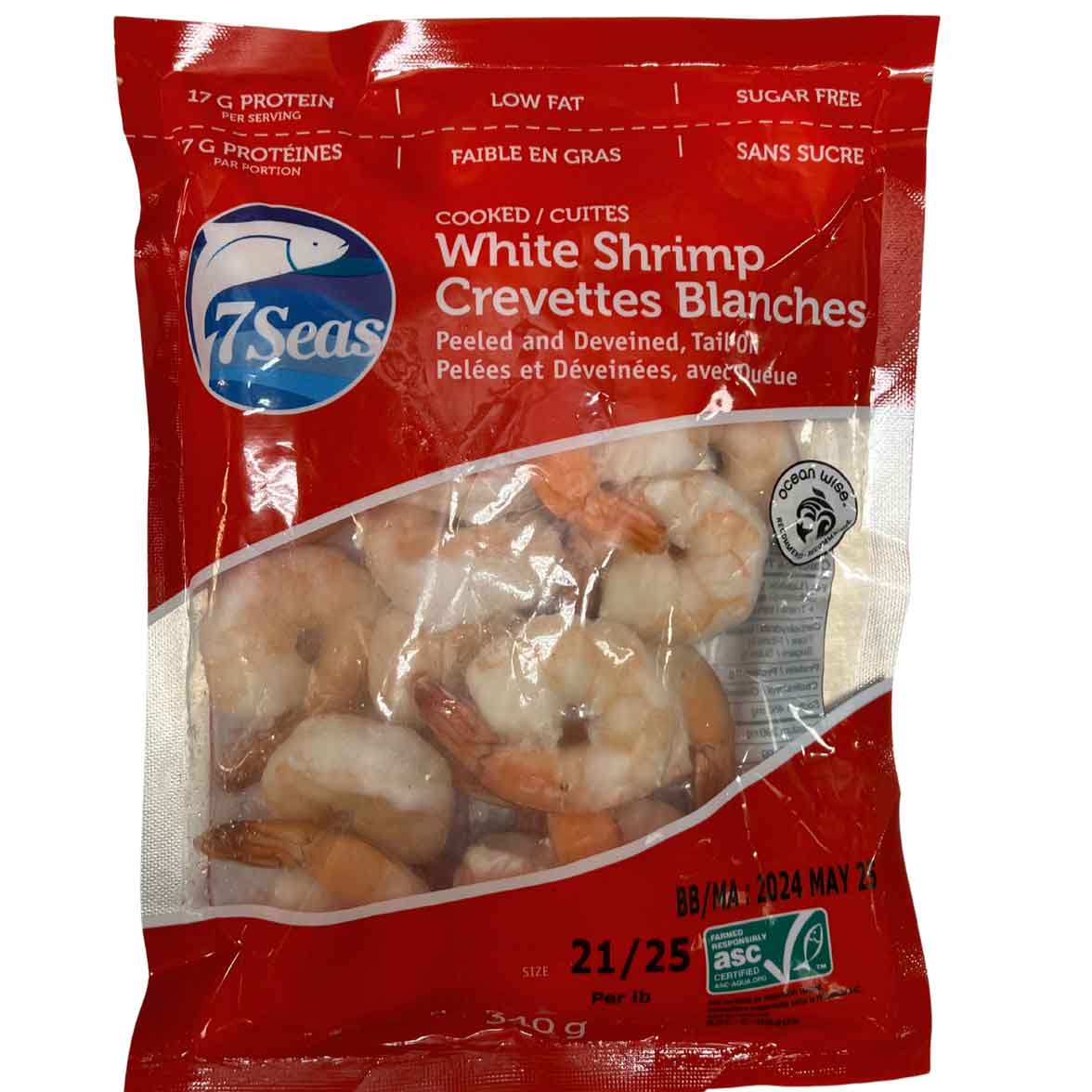 White Tiger Prawns COOKED Vietnam Farmed Oceanwise