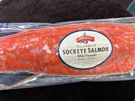 Sockeye Salmon Fillet from Cook Inlet Alaska (Once Frozen)