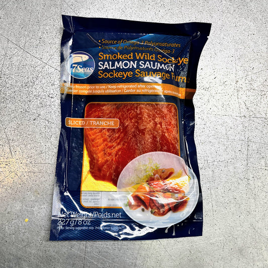 Smoked Lox - Sockeye Salmon Sliced Non-Interleaf Frozen
