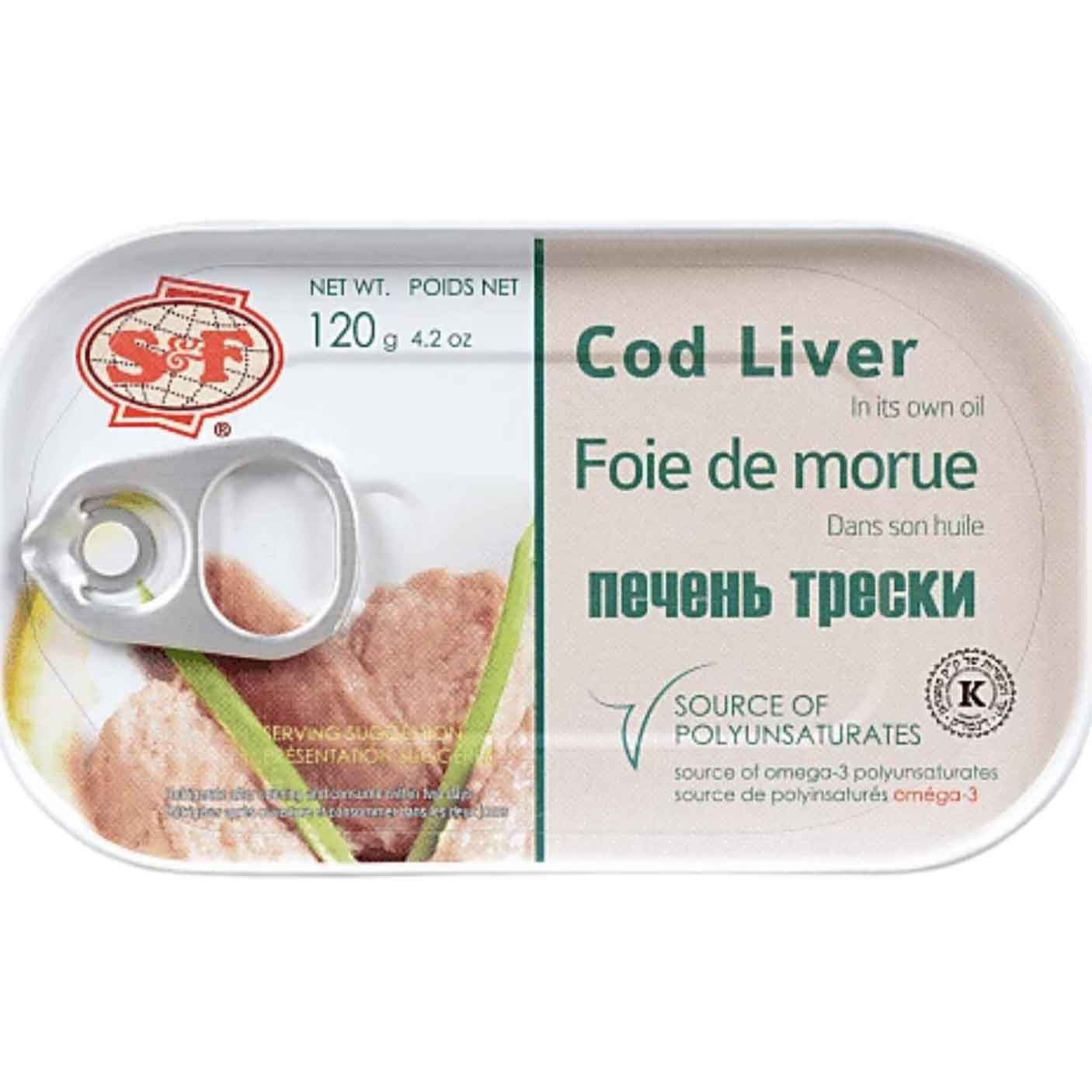 Cod Liver in its own Oil 120g
