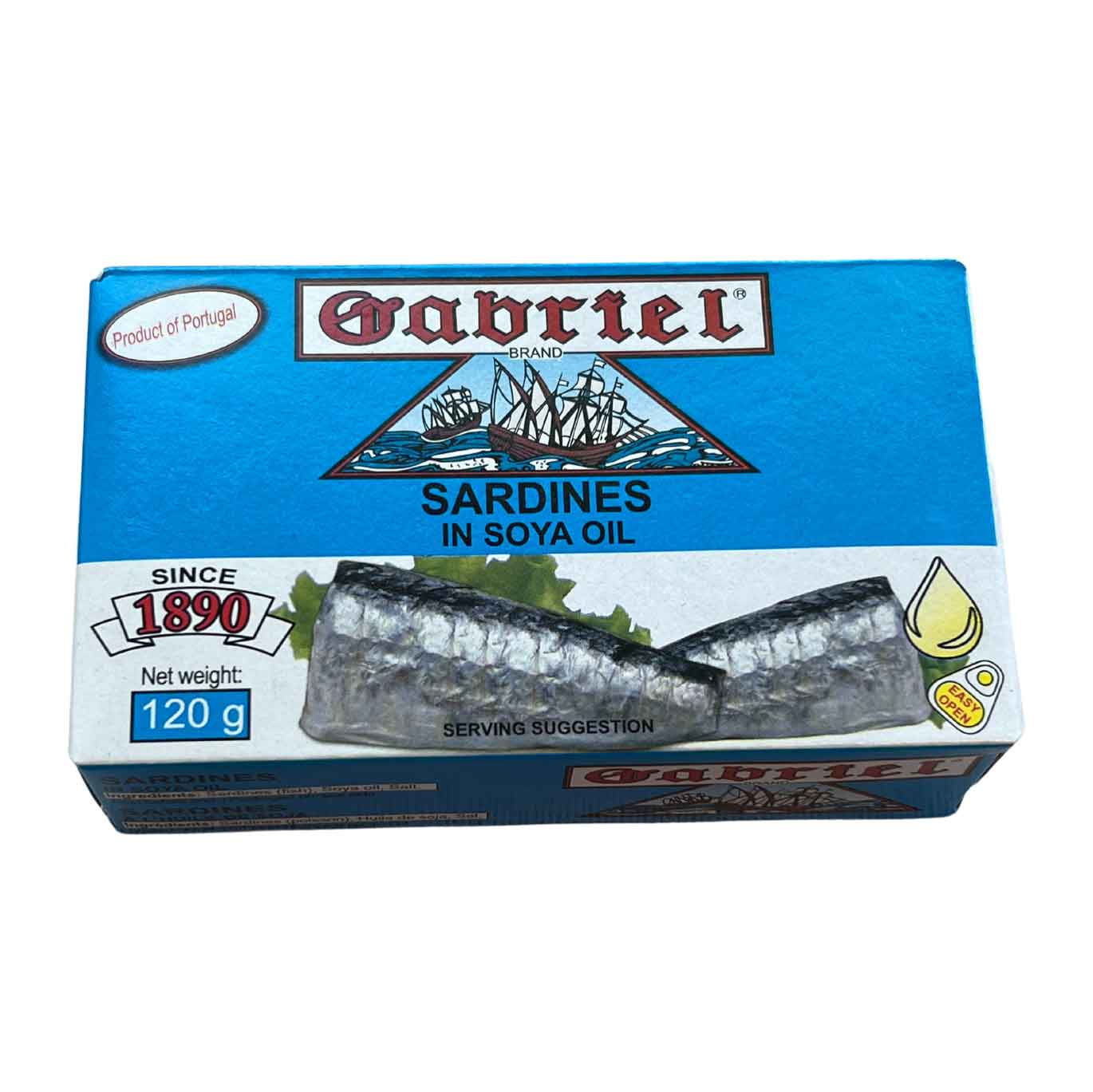 Sardines in Soya Oil Gabriel 120g