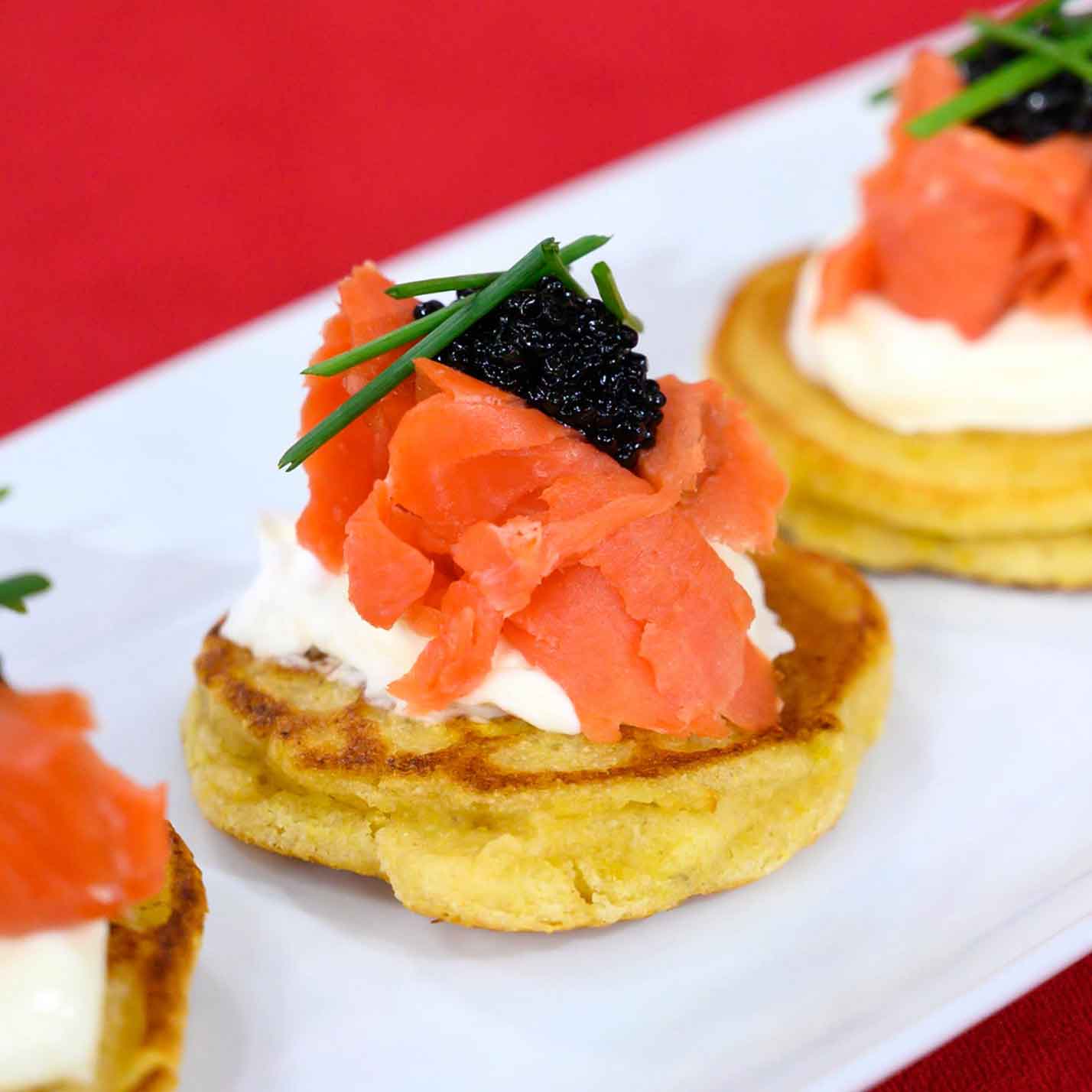 Caviar Blini 16 Mini Serving Pancakes 135g