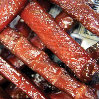Smoked - Chum Salmon Jerky Strips Frozen