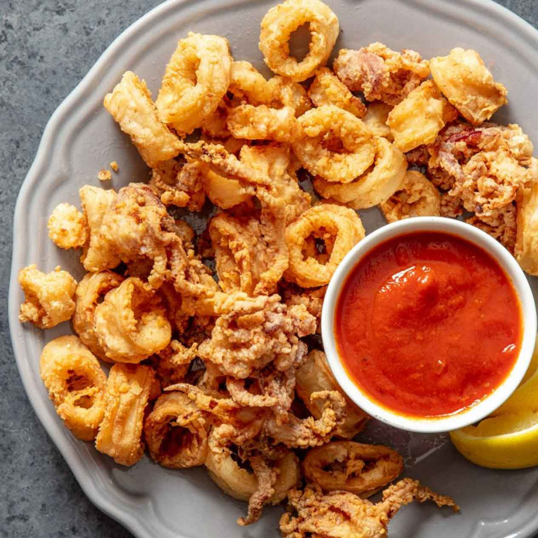 Squid/Calamari Loligo Cleaned Tubes & Tentacles 3/5 inch China WILD 7