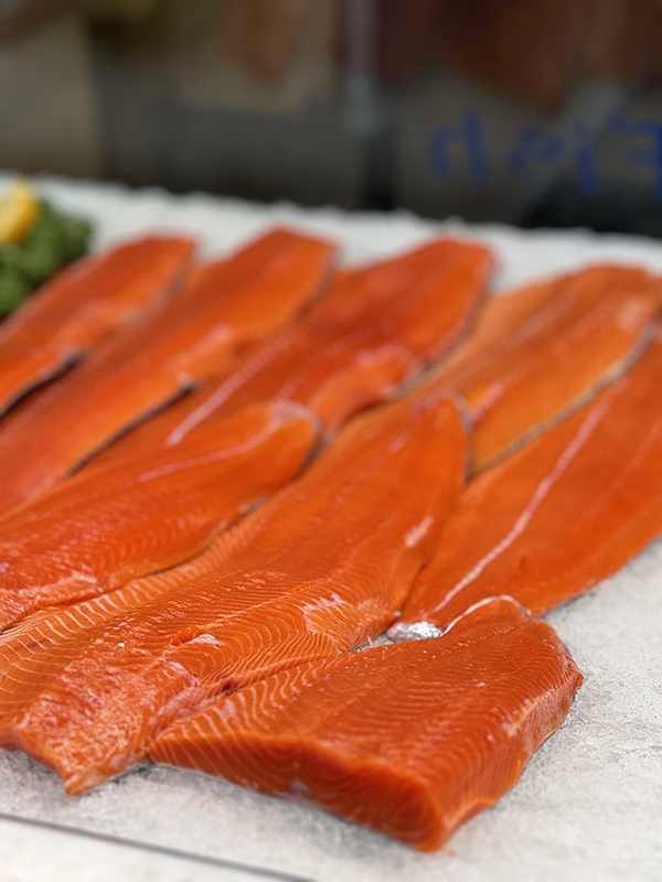 Wild BC Salmon in Vancouver 1 fresh wild BC Sockeye Salmon from 7 Seas Fish Market