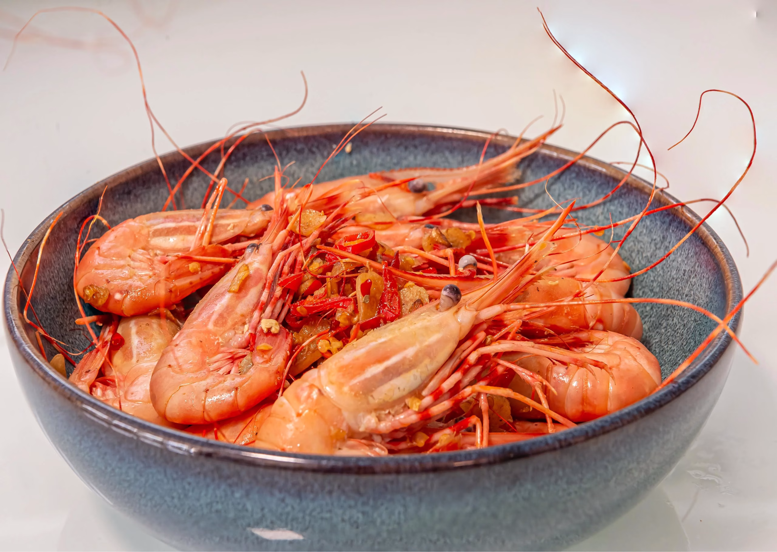 Spot prawns ready to buy in-store at 7 Seas Fish Market